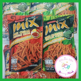 Bán sỉ lốc bánh que MIX Thái Lan 6 gói 50g với vị ớt cay và rong biển giòn ngon hấp dẫn ,đồ ăn vặt cổng trường hot nhất