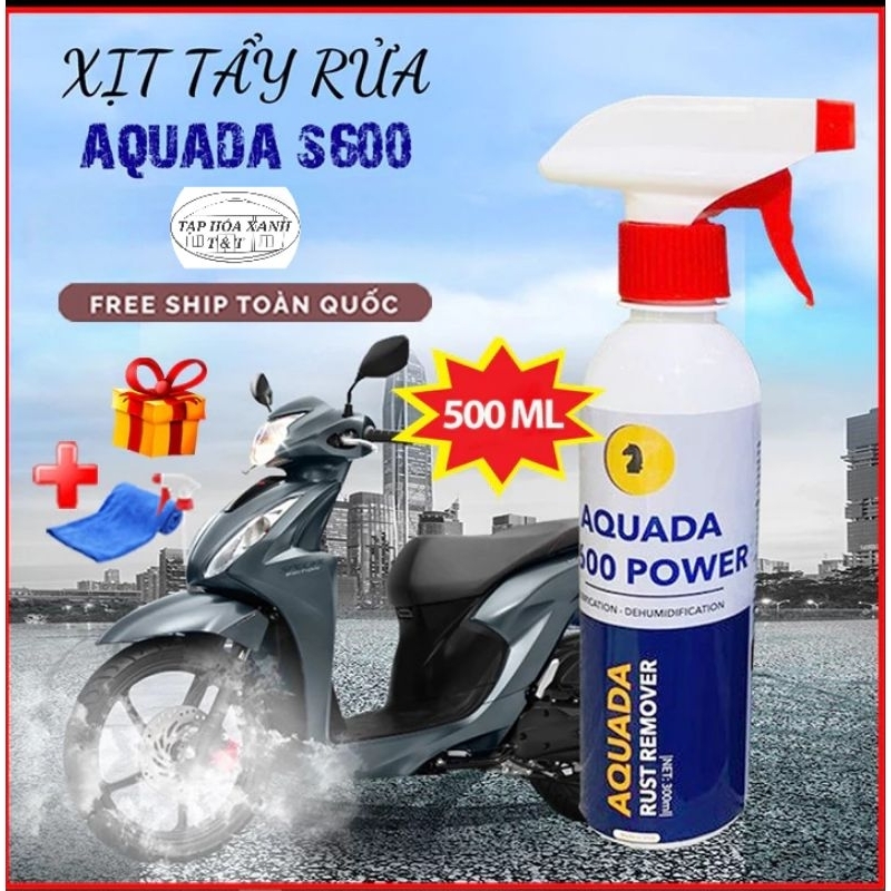 Xịt Tẩy Rửa Nhà Bếp, Gia Đình Aquada S600 Power 500ml - Tẩy Mọi Bề Mặt, Vật Dụng Nhà Bếp,Đồ Gia Dụng
