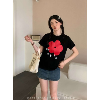 [𝗞𝗶𝗺 𝗔𝗻𝗵 ✿] Áo phông bông hoa cute WG.WE 🌸