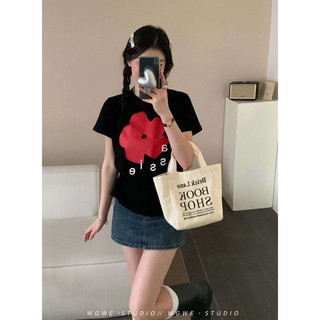 [𝗞𝗶𝗺 𝗔𝗻𝗵 ✿] Áo phông bông hoa cute WG.WE 🌸