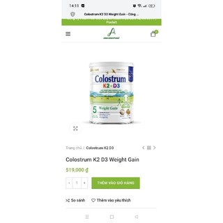 Combo 2 lon 900g sữa colostrum_k2d3 yếnsào đủ số 0-15 tuổi,canxi, tiểu đường hạn 8+9/2024 lon 900gram