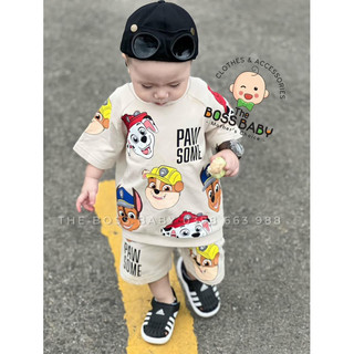 Bộ cún cứu hộ màu be bé trai ảnh thật