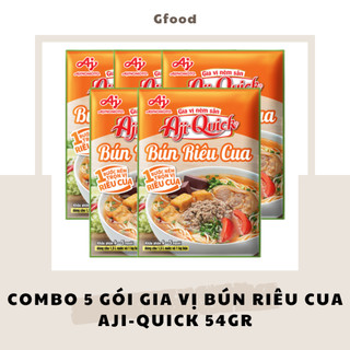 [COMBO 5 GÓI] Aji-Quick Gia Vị Bún Riêu Cua 54gr