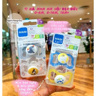 Ti giả MAM Air Chỉnh nha 0-6m, 6-16m, 16m+  Nguồn hàng Đức