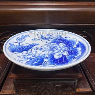 Mâm bồng - Đồ thờ cúng - Bộ thờ cúng men lam