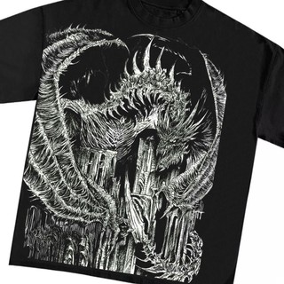 Áo Thun Manga Dragon Black Custom MASTER Unisex