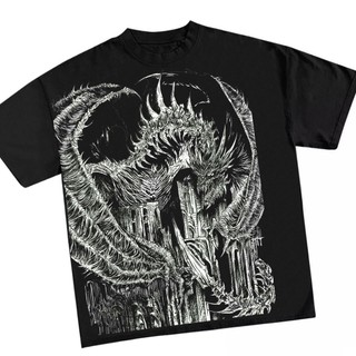 Áo Thun Manga Dragon Black Custom MASTER Unisex