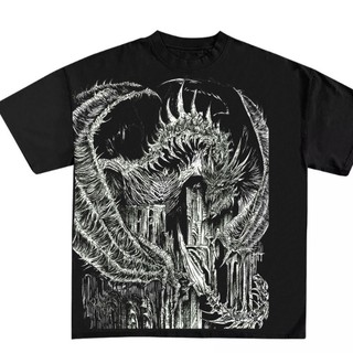Áo Thun Manga Dragon Black Custom MASTER Unisex