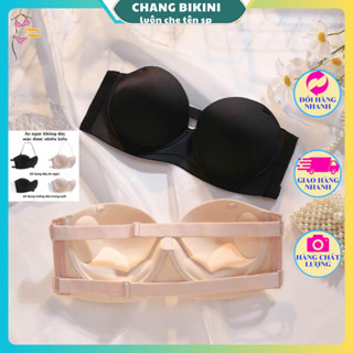 LOẠI ĐẸP - Áo Ngực Không Dây Hở Lưng Có Gọng Áo Lót Chống Tụt ôm ngực nâng ngực tặng kèm miếng dán silicol tàng hình