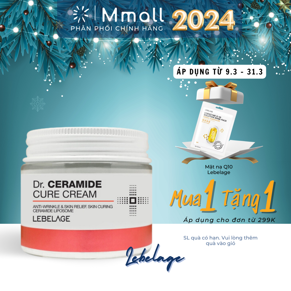 Kem dưỡng ẩm trắng da phục hồi Collagen Hàn Quốc Lebelage Dr. Cure Cream Mmall nhập khẩu chính hãng Mmall_vn