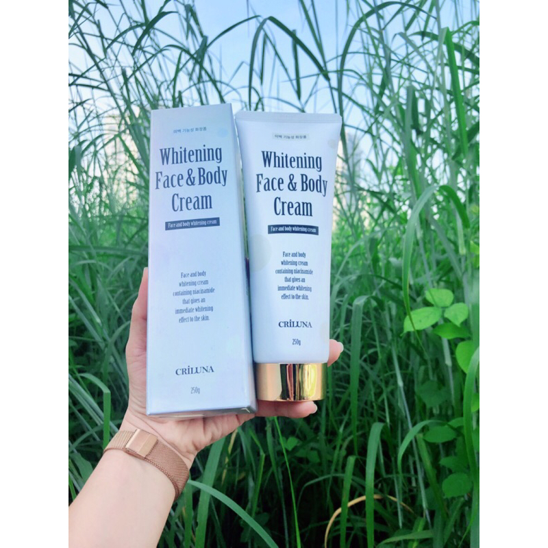 KEM DƯỠNG TRẮNG DA BODY & FACE Crinuna 250g ( nội địa Hàn )
