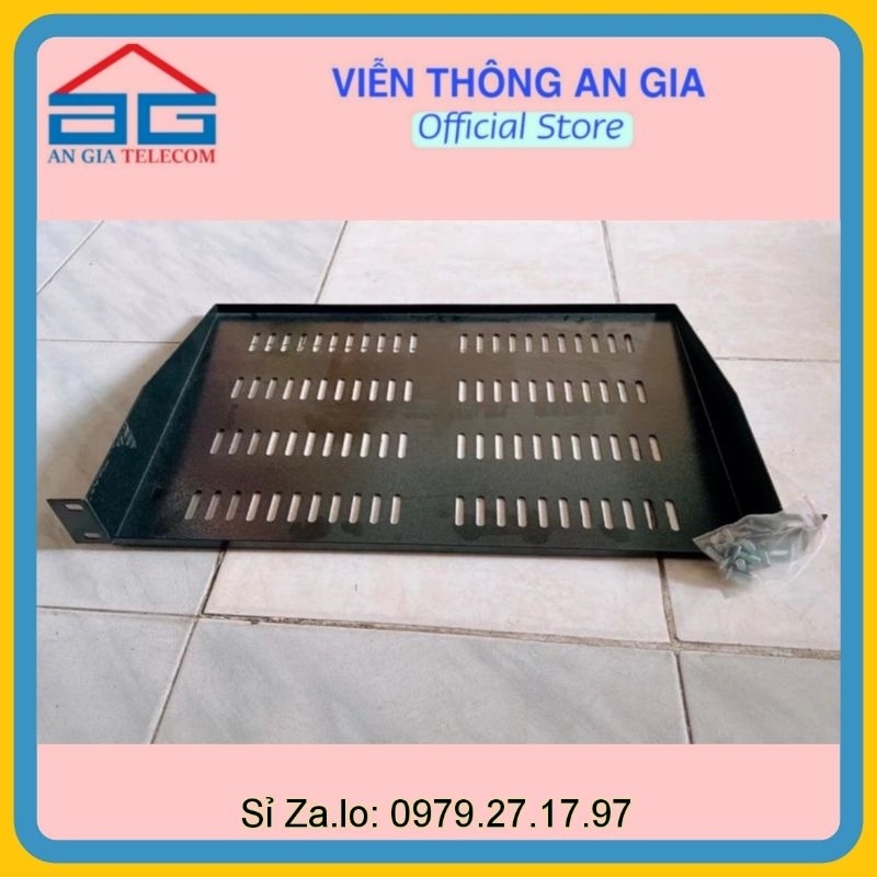 Khay D400 cố định lắp đặt cho tủ rack 4U-D400, 6U-D400