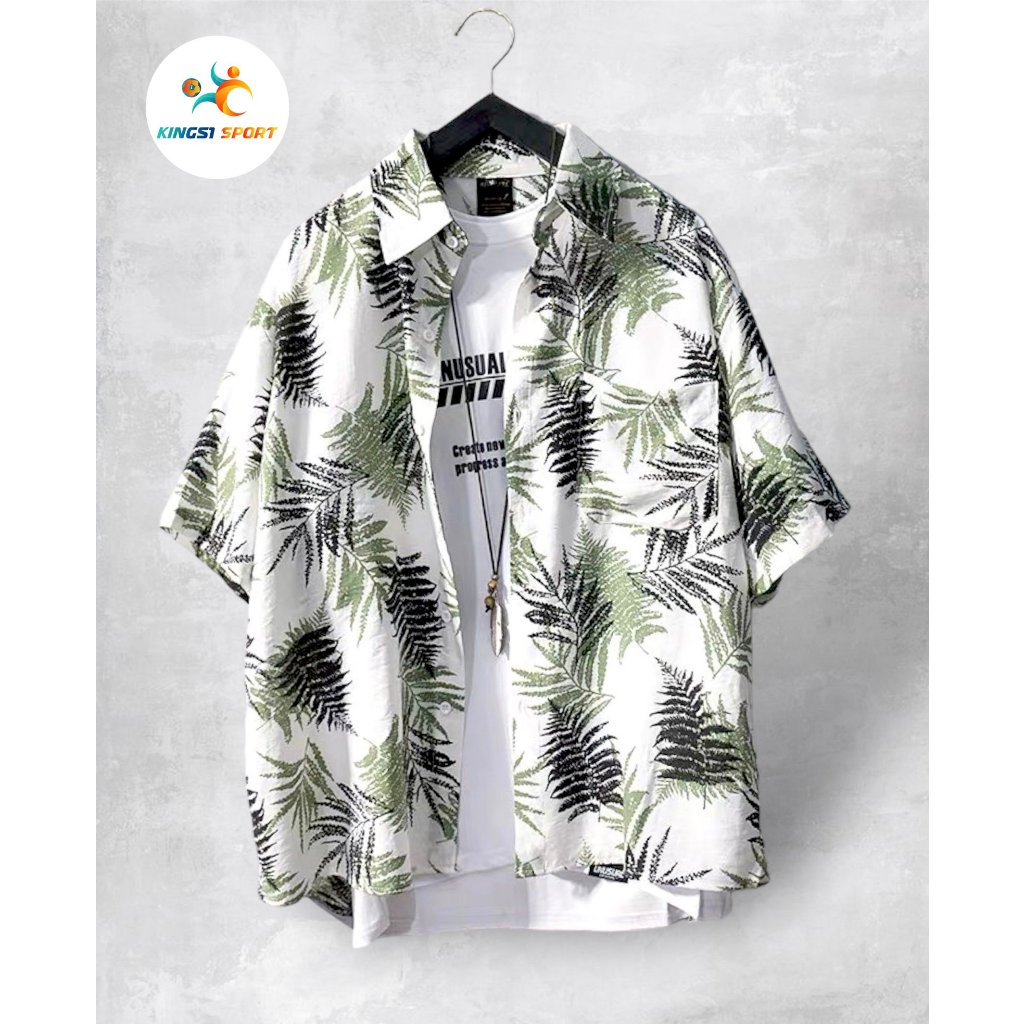 Áo sơ mi hoa quả đi biển hè nhóm hawaii đồ đôi nam nữ chụp kỷ yếu - Kings1 Sport