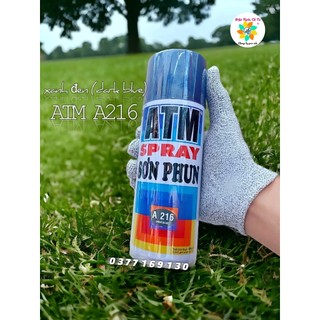 Sơn xịt atm spray màu xanh đen mã a216