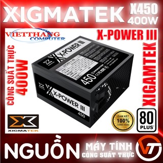 Nguồn máy tính công suất thực xigmatek x450- nguồn xigmatek x-power iii 450 công suất thực 400w cũ còn đẹp