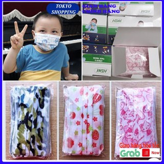 Set 10 Khẩu trang y tế kháng khuẩn cho bé mẫu hoạt hình Hàng Việt Nam Xuất Khẩu