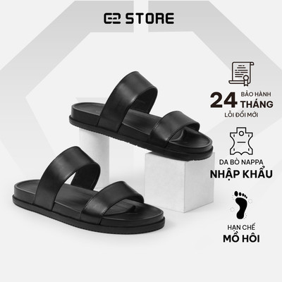 Dép sandal G2 Dano kiểu dép quai ngang công sở Dép lê nam da bò cao cấp thời trang thích hợp đi biển