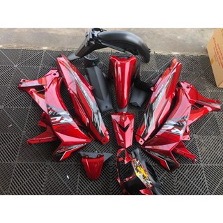 Dàn áo Sirius màu đỏ kendy dán sẵn tem, hàng 1/2, ốp trước si Hello/dè trước Zin, chưa kèm pha đèn