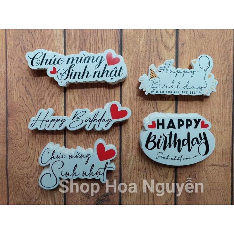 Xấp 50 Banner thiệp CMSN, 8/3 mix 5 mẫu