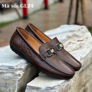 Giày lười nam Alo Davin Da Bò Cao Cấp GL24