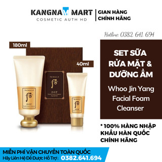 Bộ Sữa Rửa Mặt Và Tẩy Trang Whoo Hàng Quốc, The History of Whoo Facial Foam Cleanser Special Set Cấp Dưỡng Chất Cho Da