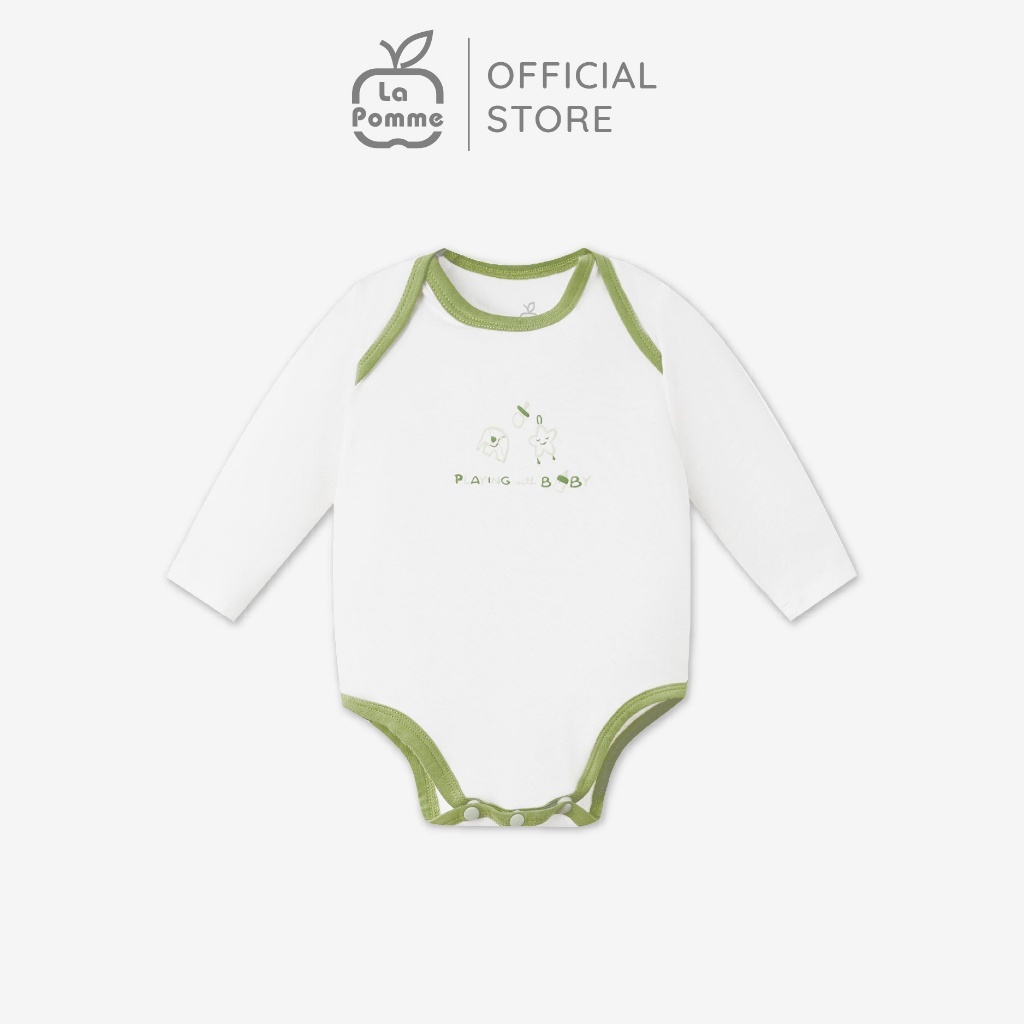 La Pomme - Body chip dài tay La Pomme viền màu