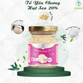 [Quà Tặng] Tổ Yến Chưng Đường Phèn Hạt Sen - Set Quà Tặng -  Chưng Sẵn 20% Yến,70ml