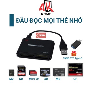 Đầu đọc thẻ nhớ CF SD Micro SD TF đa năng tốc độ cao chính hãng