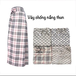 Chân Váy chống nắng caro và họa tiết xinh đẹp vải thun dày dặn - hàng loại 1 lớp bao đẹp siêu rẻ