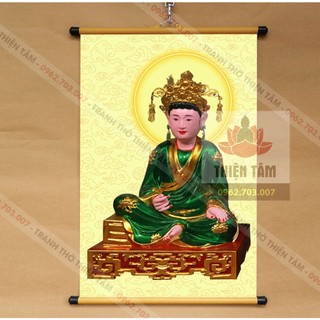 Bộ 3 Tranh Tam Tòa Thánh Mẫu treo tường 40x60cm có nẹp 2 đầu, chất liệu vải bóng cao cấp