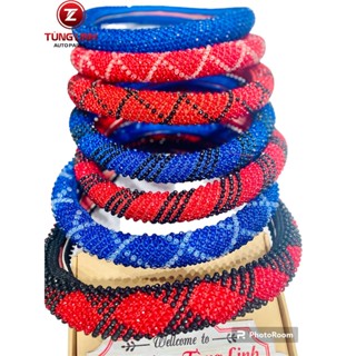 Bọc vô lăng hạt cườm xịn Hàn Quốc đủ các size từ 38-49cm hàng loại 1