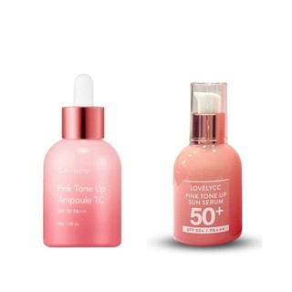 Tinh Chất Dưỡng Trắng Da Và Chống Nắng Cellapy Pink Tone Up Ampoule TC / Lovelycc Pink Tone Up Sun Serum 30gram