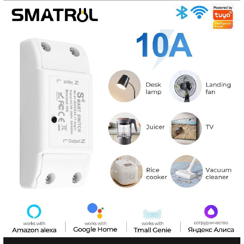 công tắc wifi tuya .smart lìe điều khiển từ xa có lịch sử bật tắt theo ngày