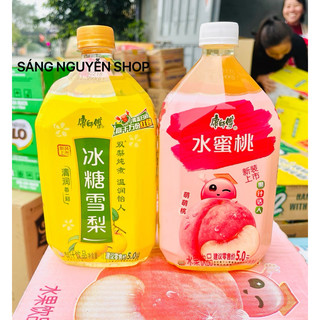Nước trái cây hoa quả Kangshifu 1000ml vị Lê, Đào giải nhiệt