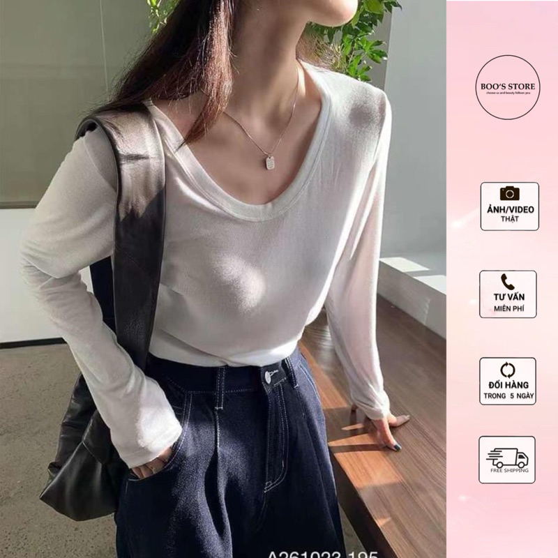 ÁO THUN DÀI TAY ẢNH THẬT