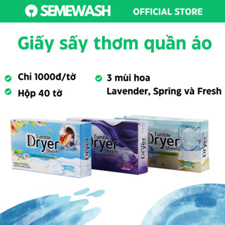 Giấy sấy thơm quần áo Semewash làm thơm quần áo mùi hoa cho mấy sấy tủ loại bỏ mùi hôi Fresh ẩm mốc