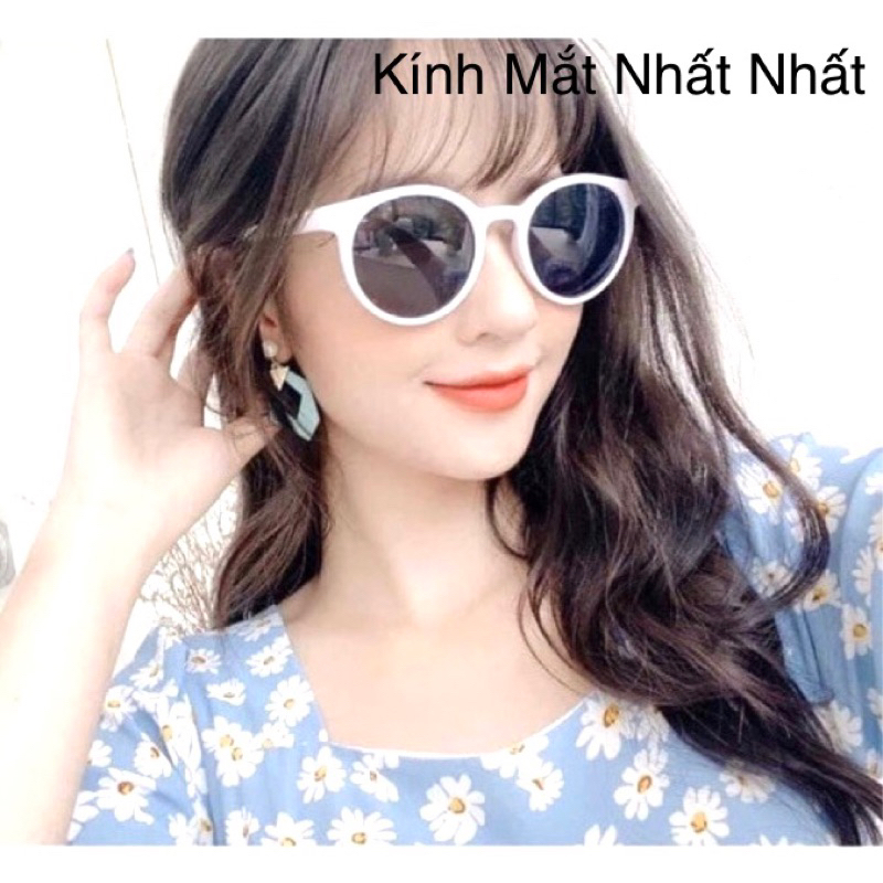 Kính râm mát tròn xoe thời trang Hàn Quốc siêu cute