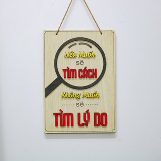 Khẩu Hiệu Treo Tường Văn Phòng BÁCH MỘC Tiếng Việt Nhiều Mẫu Cỡ Nhỏ Và Vừa