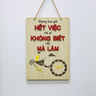 Khẩu Hiệu Treo Tường Văn Phòng BÁCH MỘC Tiếng Việt Nhiều Mẫu Cỡ Lớn