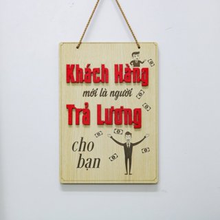 Bảng Gỗ Decor Khẩu Hiệu Tiếng Việt BÁCH MỘC Trang Trí Cửa Hàng Tạo Động Lực Cỡ Lớn