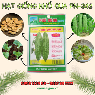 Hạt Giống Khổ Qua F1 Phú Nông (Vườn Sài Gòn - Vuon Sai Gon) hạt giống chắc khỏe, tỉ lệ nẩy mầm cao