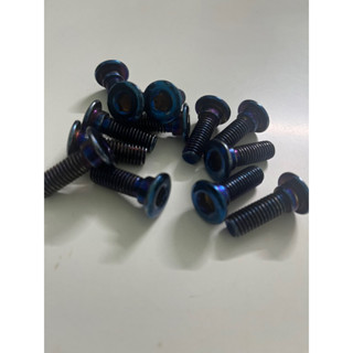 Bộ ốc mạ màu titan độ phanh đĩa xe điện