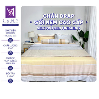 Bộ Chăn Ga Gối Lụa Tencel Coolsilk SAMY BEDDING Cao Cấp Mềm Mịn Thoáng Mát Sang Trọng