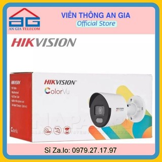 Camera thân ip ngoài trời 2mp hikvision ds-2cd1027g2-luf | camera thân ip 2mp hikvision màu ban đêm, mic