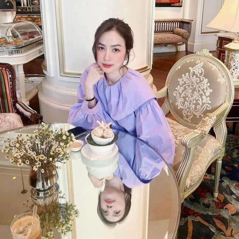 Sơ mi cổ bèo to 2024