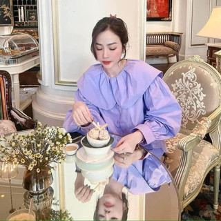 Sơ mi cổ bèo to 2024