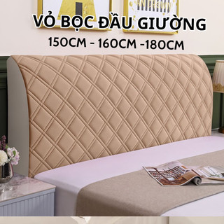Vỏ bọc đầu giường phủ nhung dày dặn mềm mại phủ toàn diện chống bụi 2024