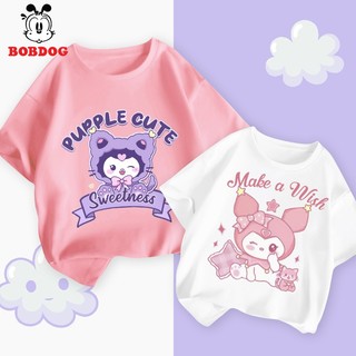 Áo thun bé gái  BOBDOG chất cotton mềm mịn in hình dễ thương cho bé