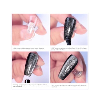 Sơn gel mắt mèo kim cương đen Dirse 15ml