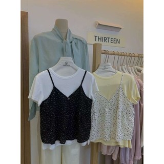 𝗟𝗔 𝗖𝗛𝗔𝗥𝗠𝗘́ | Áo pull trơn cổ tròn thêu nơ 0093 THIRTEEN